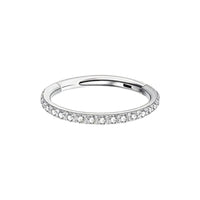 Popular Trendy Inlaid Zirconium Stainless Steel Piercing Nose Ring