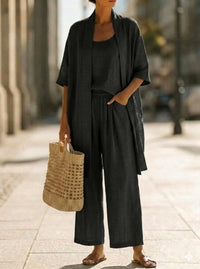 Resort-style Cozy And Casual Three-piece Set