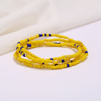 Women's Colorful Beaded Elastic Waist Chain