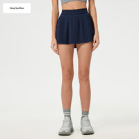 Quick-drying Breathable High-waisted Pleated Skirt For Fitness And Yoga