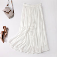 Slim Slimming Mid-length Elegant Pendant Summer Elastic Skirt