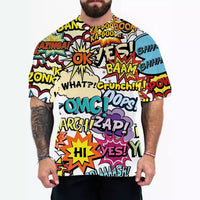 European And American Adult Men's T-shirt Cross-border Non-hooded Short Sleeve