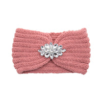 European And American Diamond Knitted Headband Ear Protector