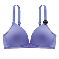 Solid Color Thin Triangle Cup Without Steel Ring Comfortable Push Up Bra