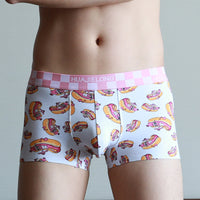 Printed Boxer Men's Mid-waist Trendy Underwear