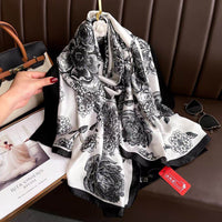 Spring And Summer New Silk Satin Sunscreen Scarf