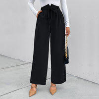 Casual High-waisted Wide-leg Pants Straight-leg Casual And Loose-fit