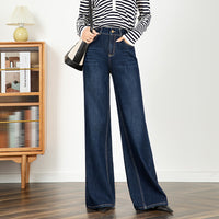 Lengthened New High Waist Slimming Mop Wide Leg Pants Long