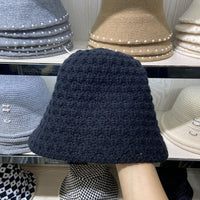 Korean Style Simple Knitted Fisherman Hat Women