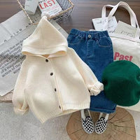 Autumn And Winter Sweater Boys And Girls Hooded Children Fashionable Stylish Cardigan Jacket