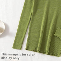 Women's Half Turtleneck Sweater Long Sleeve Pullover Bottoming Shirt