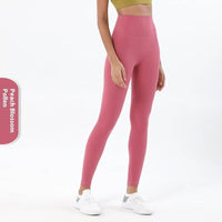 Yoga Women's No Embarrassment Line Skin-friendly Nude Feel Fitness Pocket High Top Sports Leggings