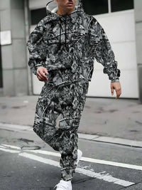 Men's Hooded Sweatshirt Sports Suit