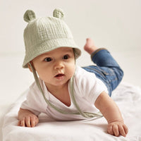 Baby Cotton Shade Rabbit Ear Fisherman Basin Hat