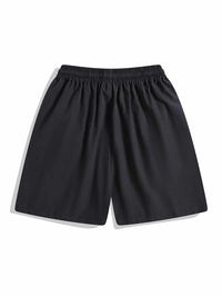 Quick-drying Contrast Color Sports Shorts Training Fitness Casual Pants