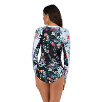One-piece Long-sleeved Women's Hot Spring Swimsuit Diving Suit