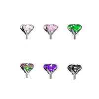 Four-claw Inlaid Zircon Ear Bone Stud Replacement Head