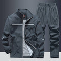 Men's Loose Lapels Casual Sportswear Polyester Composite Fabric