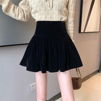 Women's Fashion Small Velvet Skirt