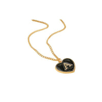 Heart-shaped Letter Minimalist Chic Versatile Oil-drip Alloy Clavicle Chain