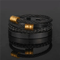 Titanium Steel Bracelet Suit Punk Creative Personality Roman