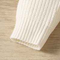 Baby Pullover Round Neck Letter Embroidered Printed Sweater