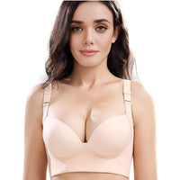 Gathered Breast Holding Seamless Cup Vest Type Without Steel Ring