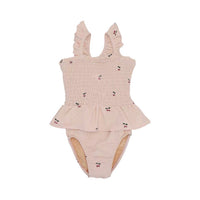 Girls' Sunscreen Long Sleeve Split Sling Swimsuit