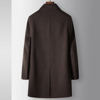 Men's Coat Autumn And Winter Mid-length Detachable White Goose Down Inner Youth High-end Business Handmade