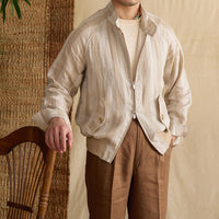 Men's Linen Vintage Casual Short Jacket Coat