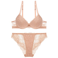 Young Women's Lace Push Up Bra Set