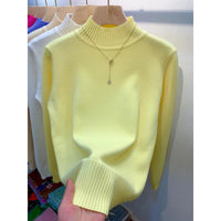 Autumn And Winter Gas Half Turtleneck Outerwear Top