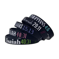 Famous Quotation Rubber Wrist Strap Silicone Bracelet