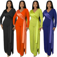 Spring And Autumn Slim Fit Women's Straight Jumpsuit