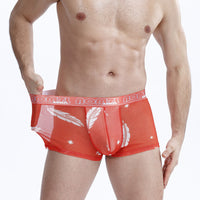 Comfortable Breathable Camouflage Mid-waist Boxer Men's Ice Silk Underwear