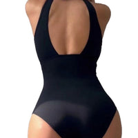 Fashionable And Sexy Womens Mesh One-Piece Swimsuit With Botanical Print
