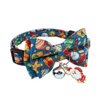 Polyester Christmas Series Pet Bow Collar