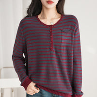 Bottoming Shirt Casual Loose Round Neck Sweater