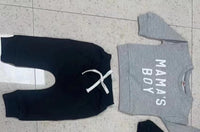 Children's Fashion Letter Print Sweatshirt Suit