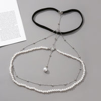 Simple Multi-layer Pearl Chain Leg Chain For Women
