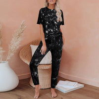 Tie Dye Print One Piece Pajamas Loungewear