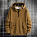Fashion Men's Knitted Cotton Hooded Sweater