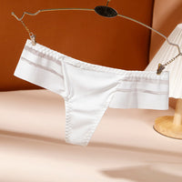 Women's Ice Silk Seamless Low Waist Women's T Pants