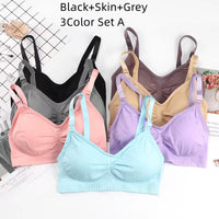 Maternity Non-Steel Ring Front Open Button Large Size Nursing Bra