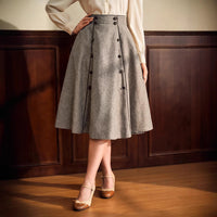 New High-waisted Slimming Ladies' Elegant Skirt