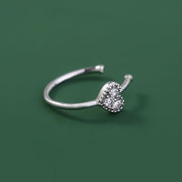 European and American cross-border personality trend nose studs exquisite micro-diamond body piercing false nose ring crown nose clip zircon accessories
