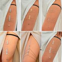 Multi-layer Chain Star Leg Ring Thigh Chain