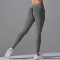 Seamless Back V Waist Peach Hip Shaping Training Yoga Pants Sports Running Hip Shaping Fitness Pants