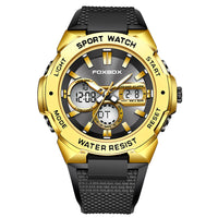 Double Display Multi-function Sports Men's Waterproof Luminous Quartz Watch