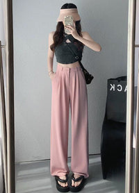 Women's Fashion High-Waist Slimming Casual Wide-Leg Pants